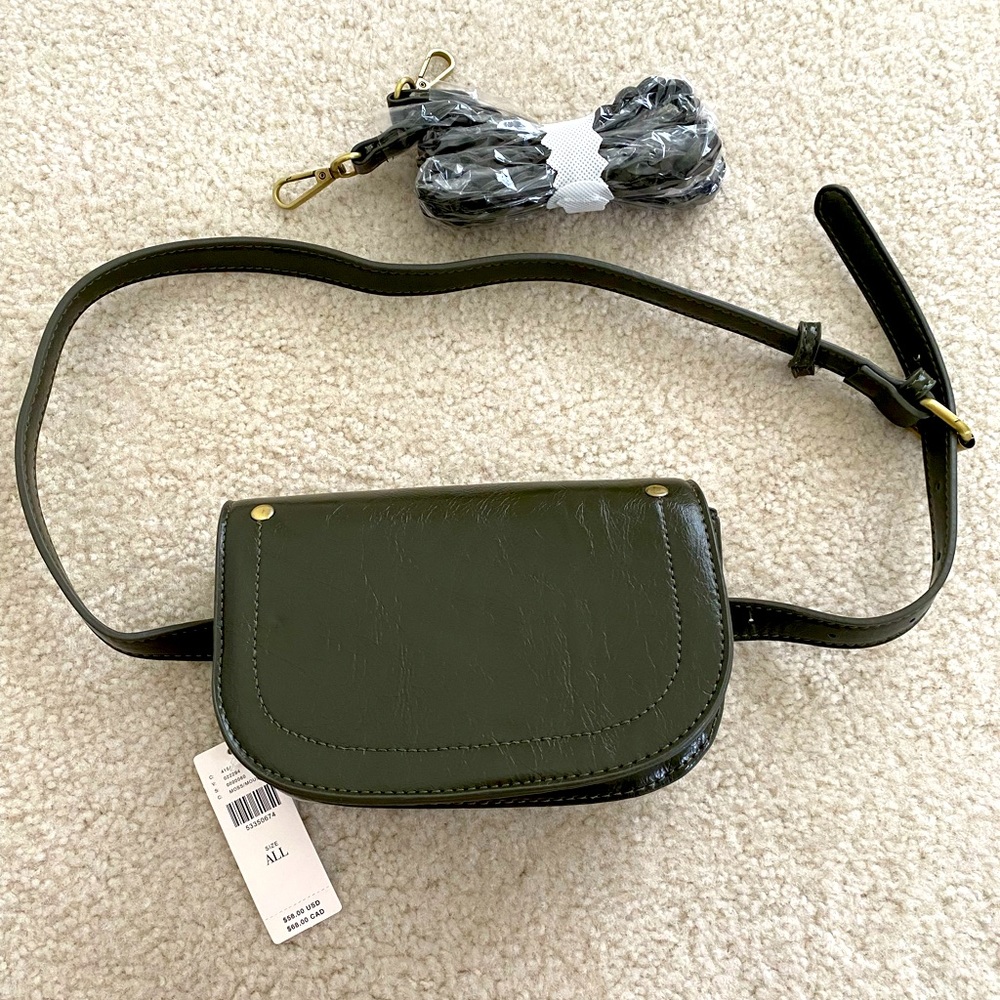 Cute Anthropologie green belt bag